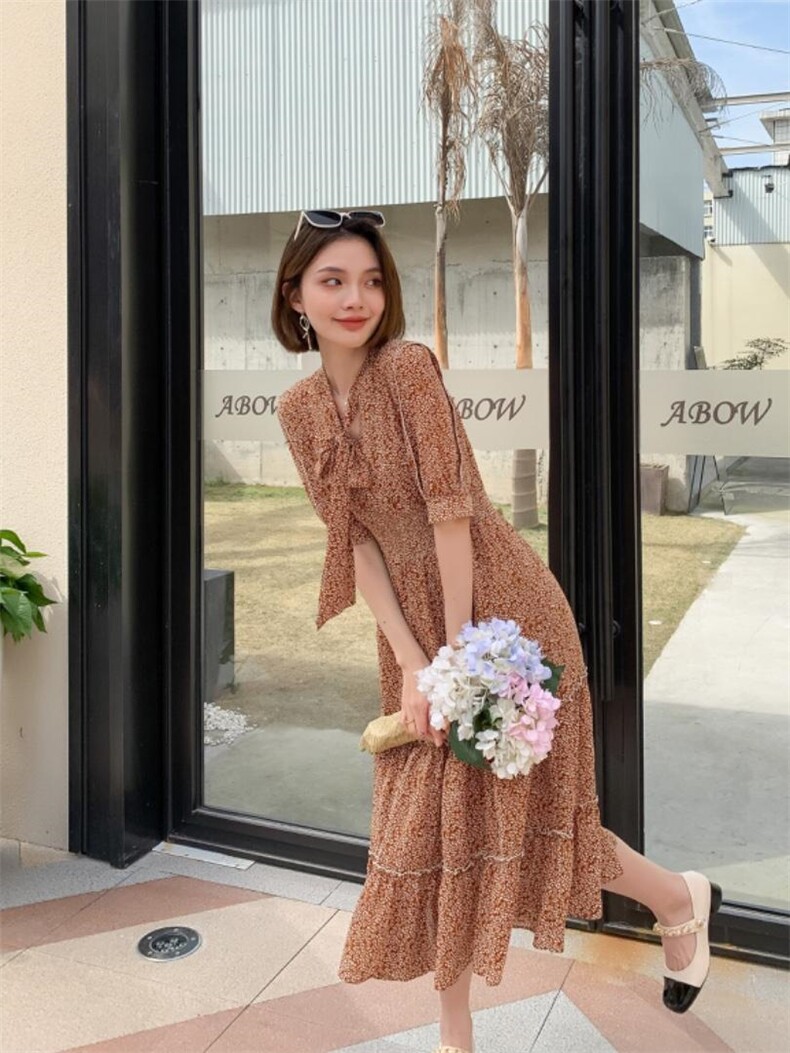 2022夏季新款韩版连衣裙，女装连衣裙，衣佳佰分(1F)