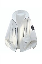 现货春季新款潮牌连帽休闲工装多口袋外套A436-D209夹克-P65，男装夹克，电商A436