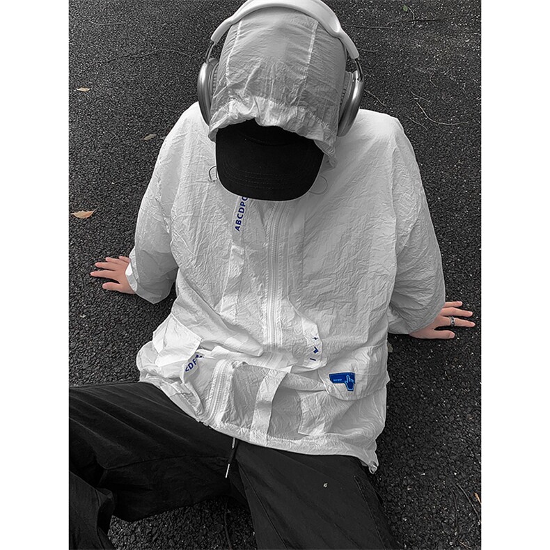 现货夏季薄款防嗮衣户外透气防嗮服宽松防紫外线外套FS1008-P50,女装短外套,星座205-5