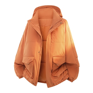 新款冬季大码羽绒棉服棉袄连帽工装韩版宽松外套A436-2533-P98图片