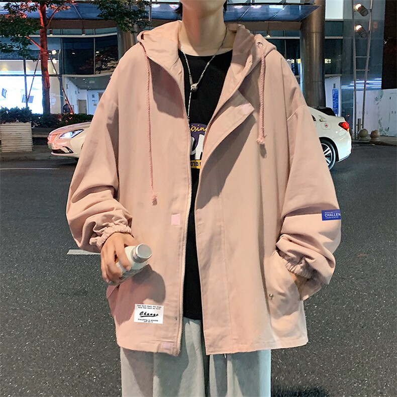JK41062-P85加棉款-P115纯棉连帽夹克男士大码工装夹克男外套男,男装夹克,电商A040