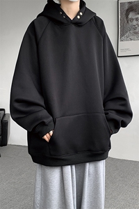 美式高街重磅连帽卫衣男款秋冬季加绒加厚潮牌套头衫外套WY001P55图片