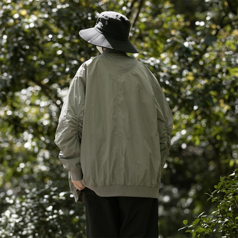 港风大码日系男女户外山系薄款连帽防晒服XZ213-JKFS03-P75控98,男装防晒衣,星座213
