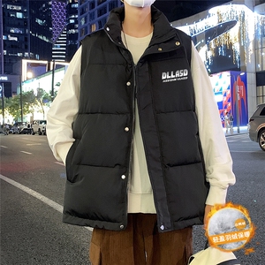 港风 冬季新款立领马甲白鸭绒羽绒服男潮宽松男 MJ610  P115控158图片