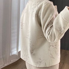 2025年秋季新款中式盘扣针织羊毛大衣外套时尚休闲通勤百搭，女装双面呢大衣，诗洋大衣