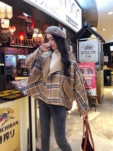 双面尼外套图片