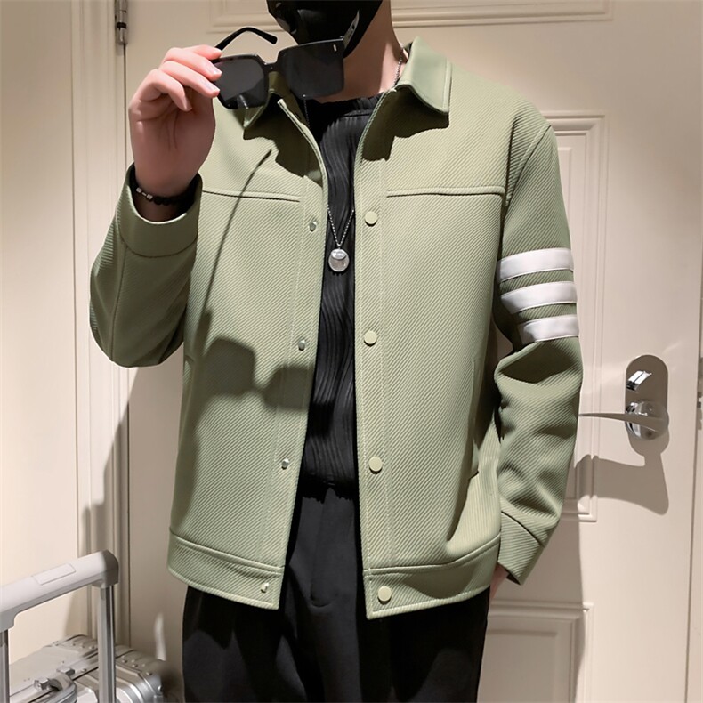小伙风~秋季新款三条杆设计休闲夹克外套 K371/P100图片