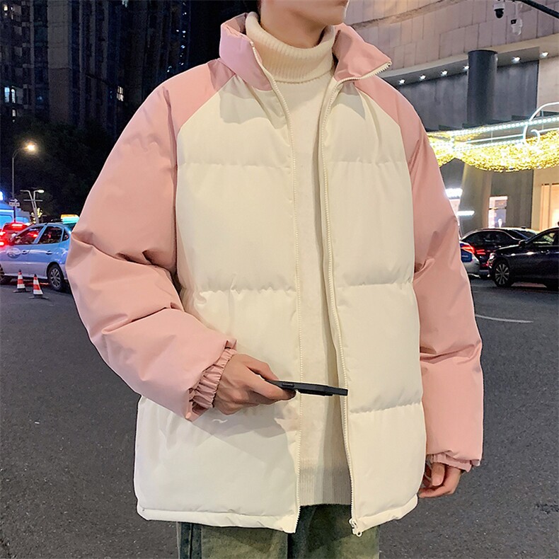 潮美式情侣棉服冬季宽松加厚男女款立领上衣M05-P75,男装棉衣,星座308B-2
