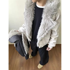 网图有货 苍狼座山雕毛领棉服外套男女宽松棉衣男女 A1115-P135图片