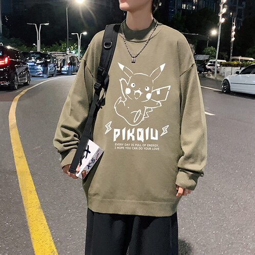M18078-P45 加绒款-P65半高领毛衣男士大码针织衫男毛线衣男图片