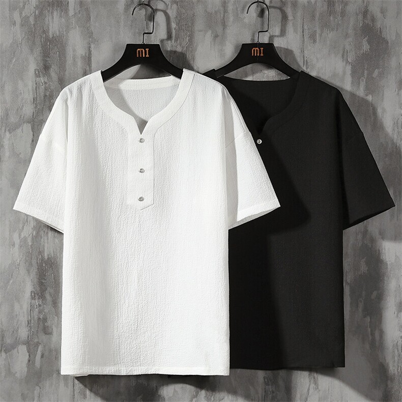 主推不断货风V领情侣休闲简约短袖T恤男T605P30，男装T恤，电商B226