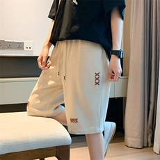 重工刺绣短裤男2024美式重磅300克竖条纹五分裤女-2410-P22-控48，男装牛仔裤，星座207