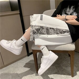 腰果花排扣短裤男夏季外穿潮牌宽松假两件五分运动裤子D6533-p28,男装休闲裤,星座1008-1