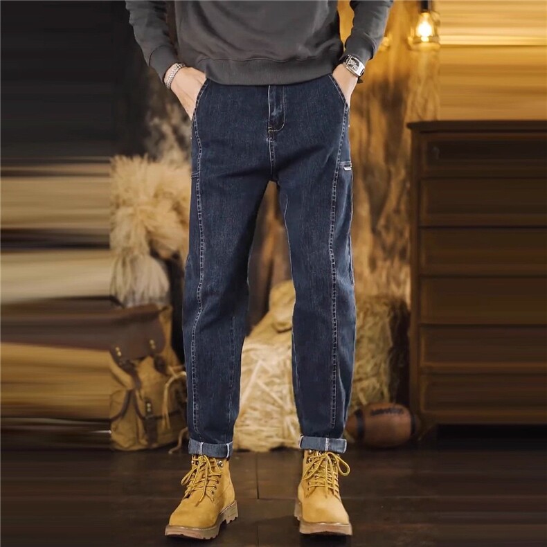 1506-1/KG6271/P50新款春修身小脚直筒宽松潮流百搭潮牌长裤子男，男装休闲裤，星座1506-1