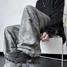 23秋季迷彩休闲裤男美式多巴胺工装冲锋裤KK360P55控69，男装休闲裤，星座712