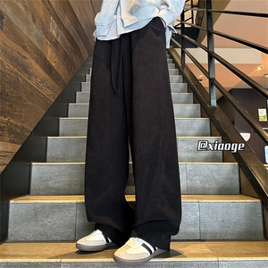 XZ616 秋冬加绒灯芯绒缉明线休闲长裤 TY1163 P55控68加绒P65控78图片