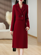 []现货]2025年冬季呢料套装，女装毛呢外套，伊航服饰