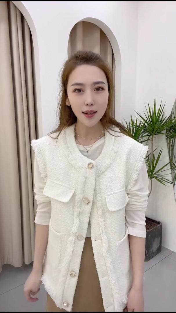 现货小香马甲，女装马甲，C&B