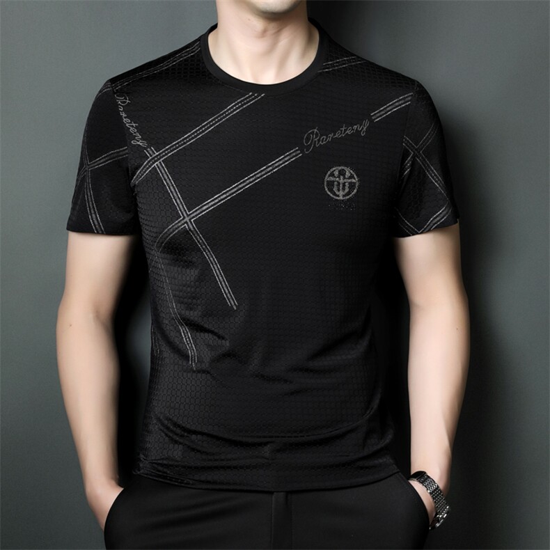 SQY9821男式2023年夏季新款T恤男短袖商务时尚休闲体恤男装P55图片