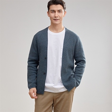 时尚男士羊绒开衫简约百搭舒适保暖高品质针织工艺，男装羊绒开衫，牧群羊绒