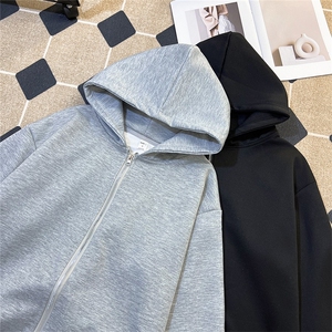 港风秋款男连帽卫衣拉链开衫休闲夹克外套WY8813 P45图片