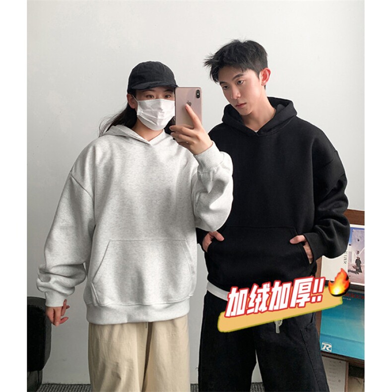 外套加绒奥粒绒卫衣无帽绳连帽重磅500克潮棉男 RH5302JR-P55图片