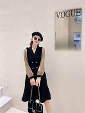 2022春装气质女人味连衣裙，女装连衣裙，贻思茗