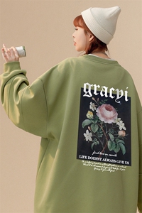中性风  新款华棉复合高克重抖音品质 圆领卫衣 H603  P55控68图片