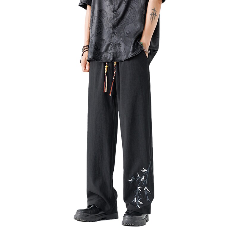 夏季男士新中式休闲裤时尚港风直筒裤K81-P25,男装休闲裤,星座209-1