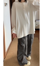 秋冬套头长袖套头圆领T恤德绒打底衫男潮XZ213-V006-P35控58，男装T恤，星座213