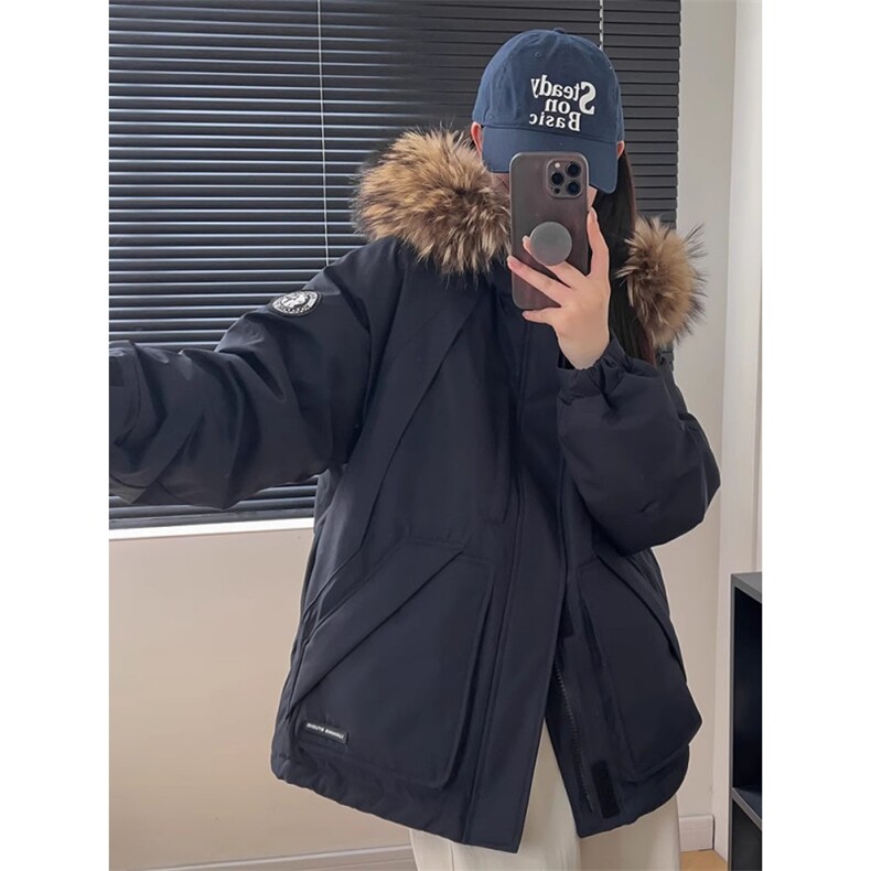【升级款】派克服工装羽绒棉服oversize面包服外套Y902-P110网图,男装棉衣,电商B245