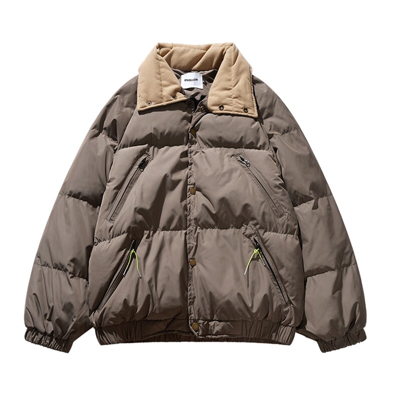 加绒加厚冬款男棉衣工装拉链口袋面包服棉袄休闲夹克外套MY16P85,男装棉衣,星座1013-1
