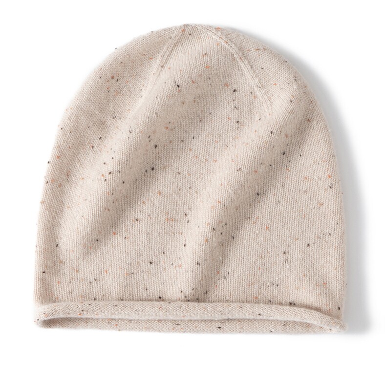 2025时尚百搭休闲卷边双股帽子，帽子，暖思纯羊绒