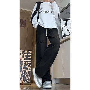 秋冬数据款大口袋设计牛仔裤男美式潮牌直筒裤子-A1155TP50控70图片