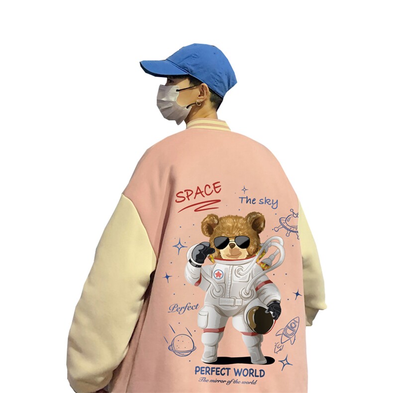 BQMF18-P90港风拼接棒球服男士棉服男棉袄男潮牌棒球服棉袄男潮牌图片