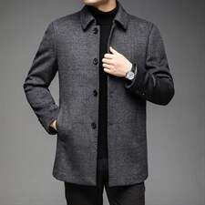 2023秋冬季毛呢羊毛大衣男翻领中长款外套风衣男装DS81051-P285,男装毛呢大衣,电商B212（原钱塘6029）