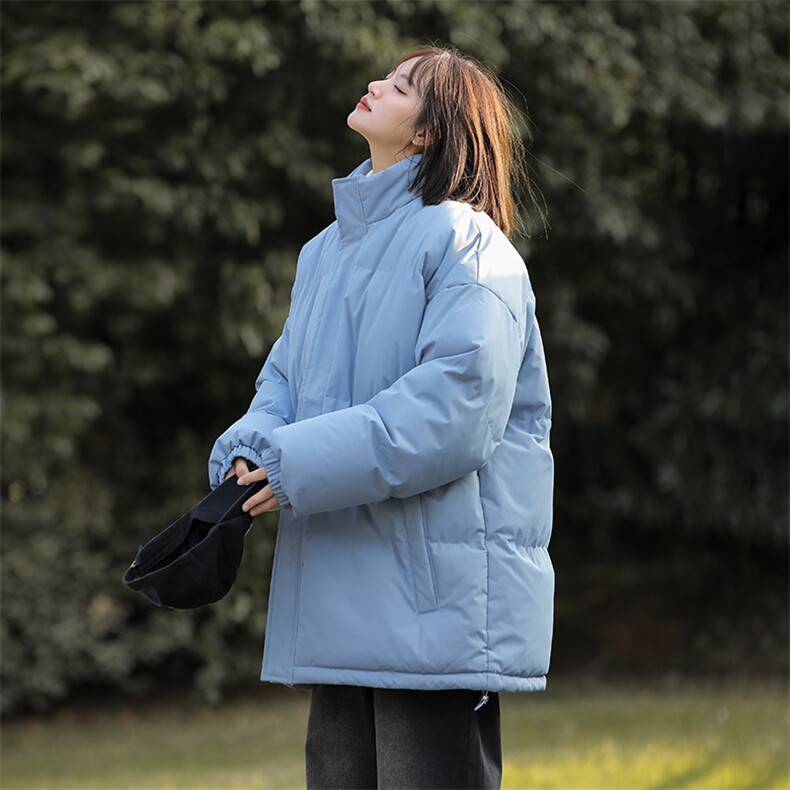中性风秋冬新款棉衣外套纯色立领面包服保暖加厚A436-1266-P60,男装棉衣,电商A436