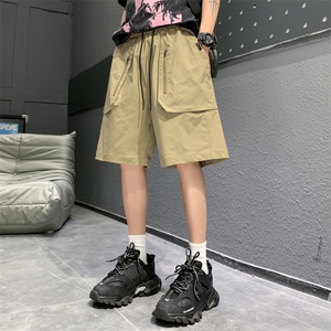 高品夏季工装短裤男纯色宽松大码运动五分裤DSA157B-D603-特P40图片