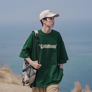 美式短袖男夏季2026新款潮牌印花半袖上衣T恤B225-T9218-P40-X55图片