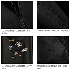 KS21142-P38加绒款-P43连帽开衫卫衣男运动外套大码班服砖墙，男装卫衣，电商A040A