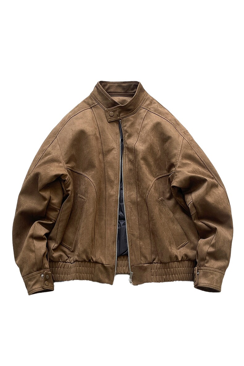 2025冬季新款复古鹿皮绒宽松休闲保暖立领夹克羽绒服599,男装夹克,电商A234