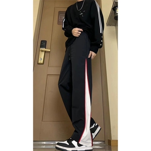 夏季美式insi高街hiphop拼接宽松运动长裤货号K2315P4568图片
