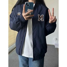 春秋加绒复古宽松棒球外套春秋薄款休闲百搭学院风潮炸街JC136，男装夹克，星座1116A（原606A-3）
