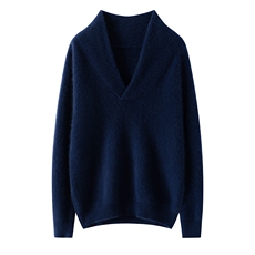 2025秋冬百搭时尚简约v领长袖针织衫，男装羊绒套衫，艾驰羊绒