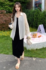 2024夏季（现货）超薄防晒服+针织吊带连衣裙P128K180，女装套装/套裙，慧峰
