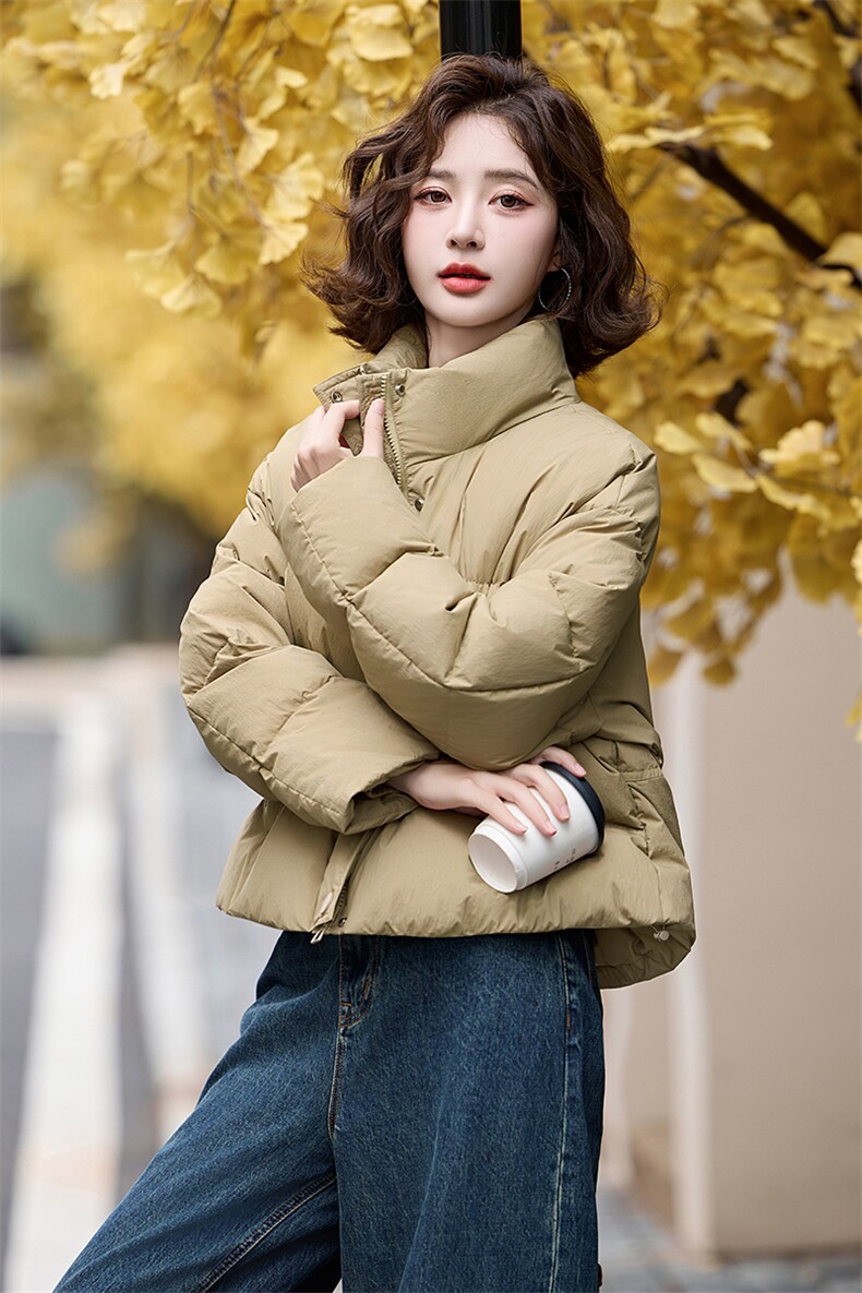 时尚女装冬季新款90白鸭绒加厚面包服羽绒服显瘦保暖外套,女装羽绒服,姿衣坊