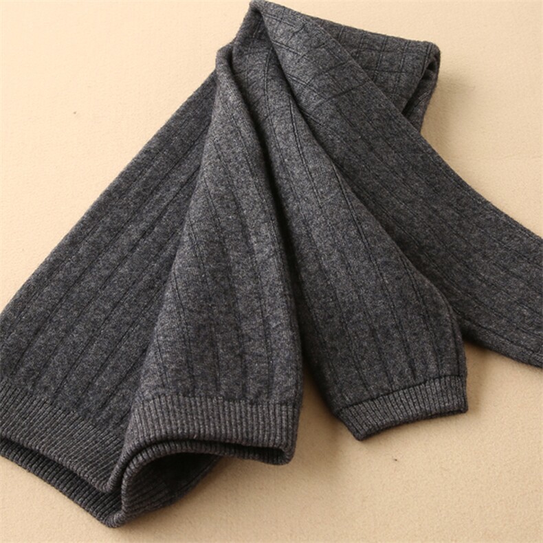 女士加厚双层保暖裤秋冬必备舒适修身显瘦打底裤，女装打底裤，金牧歌羊绒裤