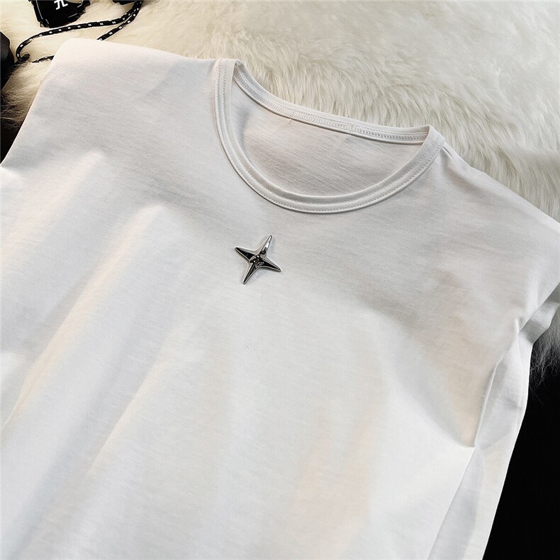 1平铺美式垫肩四角星设计背心大码M-5XL休闲背心男BX8764P25控39，男装背心/马甲，星座226-2