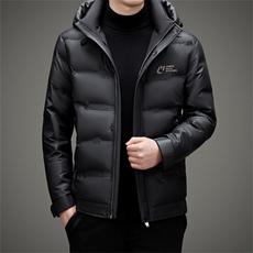 羽绒服男冬季加厚连帽上衣2023年新款中年男士商务休闲保暖外套，男装羽绒服，电商B212（原钱塘6029）