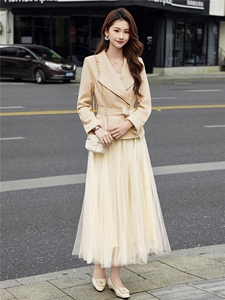 现货2026春装新款时尚气质潮流女小外套蕾丝半裙套装通用两件套图片